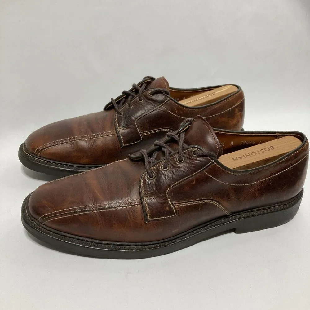 Allen Edmonds Mapleton Brown Leather Lace Up Derby Dress Shoes Men's Size 11.5 B